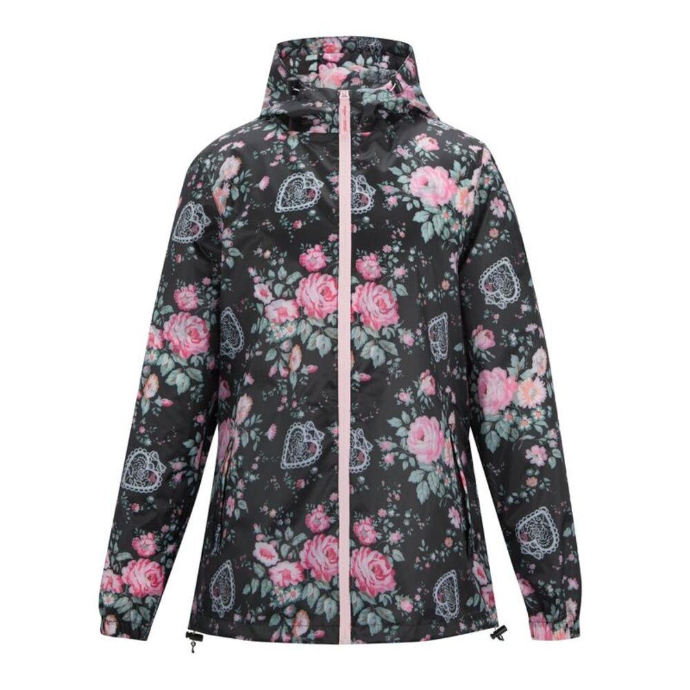 Regatta Womens/Ladies Cath Kidston Hackney Rose Waterproof Shell Jacket / Black